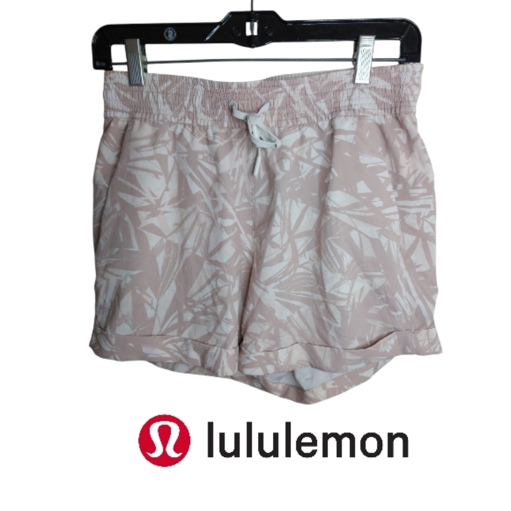 Lululemon White & Tan Shorts